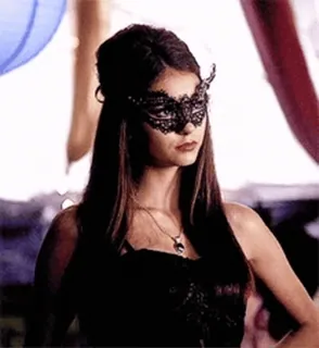 🩸 mask, woman, dress, masquerade, party, formal telegram sticker