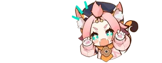 🌟 Anime, Desenho animado, Fofo, Gato, Sticker telegram sticker