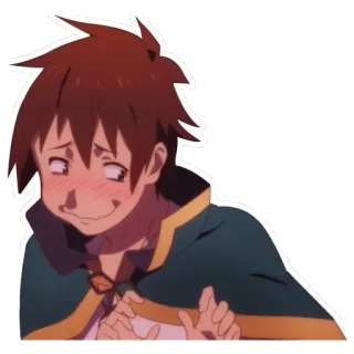 😳 Kazuma Satou KonoSuba Anime, Personaje, Konosuba, Kazuma, Satou, Pegatina telegram sticker