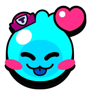 ❤️ 可爱, 心, 开心, 蓝色, 游戏 telegram sticker