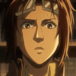 😨 Hange Zoë Attack on Titan Anime, Personaje, Hange Zoë, Ataque a los Titanes, SNK telegram sticker