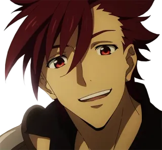 😃 Anime, Charakter, Männlich, Rote Haare whatsapp sticker