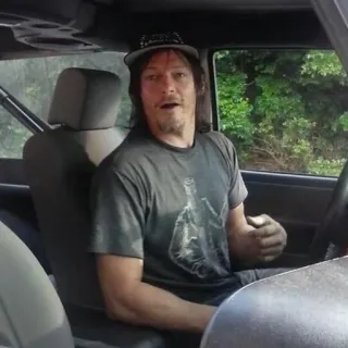 😲 Norman Reedus beroemdheid, acteur, man, binnen whatsapp sticker
