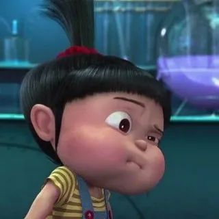 😠 Agnes Despicable Me kartun, animasi, anak, perempuan, film, karakter, lucu telegram sticker