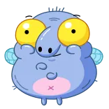 👏 cartoon, monster, fly, funny telegram sticker