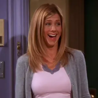 😸 Rachel Green Friends Rachel Green, Friends, Jennifer Aniston, Sitcom, Années 90, Série TV, Personnage telegram sticker