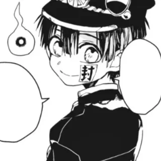 🔌 封 Anime, Mangá, Japonês, Personagem, Fantasma, Chapéu whatsapp sticker