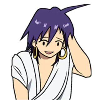 😅 Anime, Manga, Dibujos animados, Personaje, Expresión, Confundido, Pensando whatsapp sticker