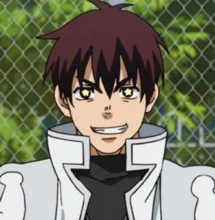 💛 Shinra Kusakabe Fire Force anime, fire force, shinra kusakabe, character, smiling telegram sticker