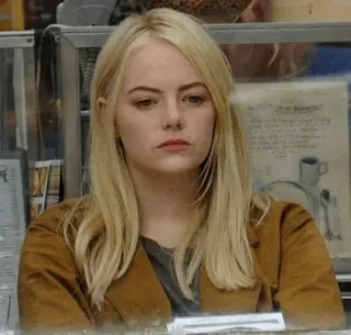🧊 Emma Stone, Schauspielerin, blond, Frau, Promi whatsapp sticker