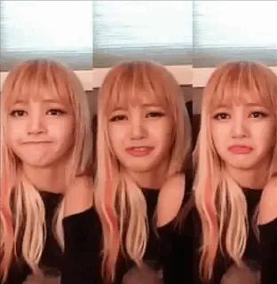 😢 Lisa kpop, lisa, blackpink, плач, грустно, мем, айдол telegram sticker