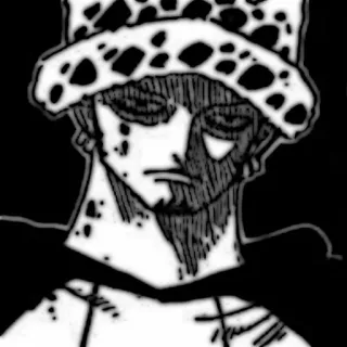 🗯 Trafalgar Law One Piece Trafalgar Law, One Piece, Anime, Manga, Nhân vật telegram sticker