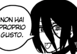 😛 NON HAI PROPRIO GUSTO. anime, manga, italian, speech bubble, cartoon telegram sticker