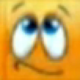 🤨 emoji, eyes, cute, expression, face whatsapp sticker