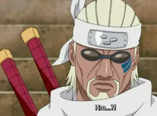 🐙 Killer Bee Naruto Hm...?! anime, manga, ninja, killer bee, naruto, character, sticker telegram sticker