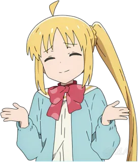 🤷‍♀️ อนิเมะ, ผู้หญิง, สีหน้า, น่ารัก, การ์ตูน telegram sticker