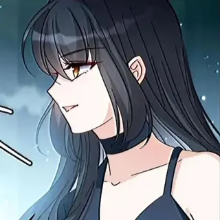 👍 애니메이션, 여자, 검은 머리, 만화, 캐릭터 telegram sticker