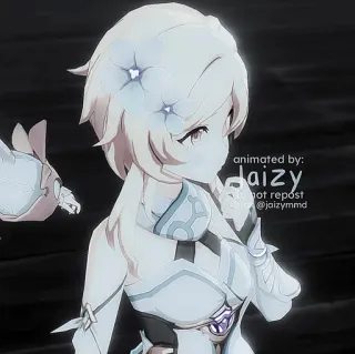 🧊 Lumine Genshin Impact animated by:
daizy
do not repost
@jaizymmd 动漫, 游戏, 原神, 荧, 老婆, 动漫女孩, 可爱, 艺术 telegram sticker
