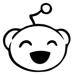 😄 Reddit, Logo, Alien, Social media telegram sticker