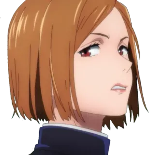 😏 Nobara Kugisaki Jujutsu Kaisen Аниме, Персонаж, Jujutsu Kaisen, Нобара Кугисаки, женский telegram sticker