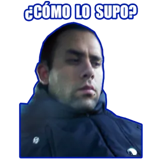 😥 ¿CÓMO LO SUPO? question, expression, spanish, how did you know, meme telegram sticker