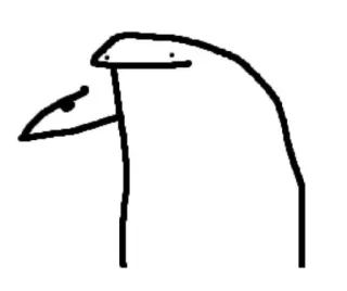 🤛 streepmannetje, tekening, minimalistisch, cartoon, personage telegram sticker