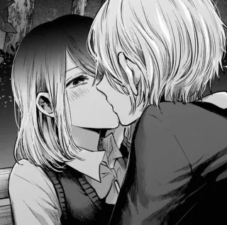 🖤 キス, ロマンス, アニメ, カップル, 愛情 telegram sticker