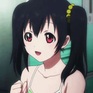 🎈 Nico Yazawa Love Live! Anime, Mädchen, Niedlich, Idol, Zöpfe telegram sticker