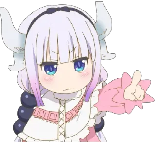 😳 Kanna Kamui Miss Kobayashi's Dragon Maid Anime, Kanna, Kanna Kamui, Dragão, Maid, Miss Kobayashi's Dragon Maid whatsapp sticker