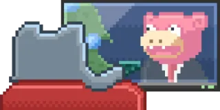 😀 Slowpoke Покемон, Слоупок, Видеоигра, Мультфильм telegram sticker