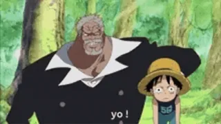 😑 Monkey D. Luffy One Piece yo ! Anime, One Piece, Monkey D. Luffy, Luffy, Garp, Alter Mann, Kind telegram sticker
