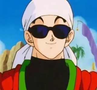 🔥 Gohan Dragon Ball Z 动漫, 龙珠Z, 孙悟饭, 角色, 太阳镜, 卡通 telegram sticker