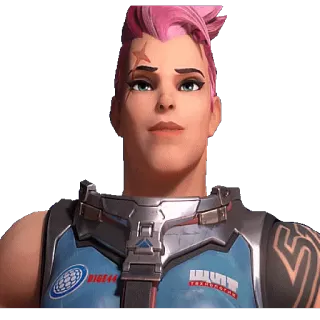 🙂 Zarya Overwatch ШТАНГА ТЯЖЕЛОАТЛЕТКА zarya, overwatch, videogame, personagem telegram sticker