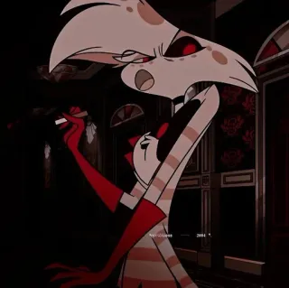 💝 Angel Dust Hazbin Hotel Hazbin Hotel, Angel Dust, Cartone animato, Fumare, Personaggio telegram sticker