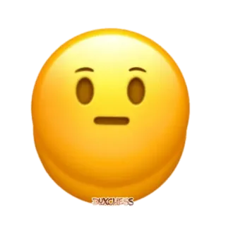 😐 絵文字, 顔, 表情, ニュートラル telegram sticker
