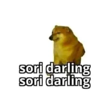 🤭 Cheems Doge meme sori darling sori darling telegram sticker