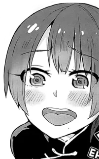 😏 アニメ, マンガ, かわいい, 表情, エモい, イラスト whatsapp sticker