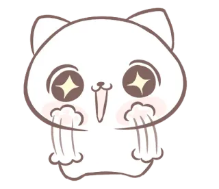 💭 แมว, ลูกแมว, น่ารัก, คาวาอิ, การ์ตูน, สัตว์ telegram sticker
