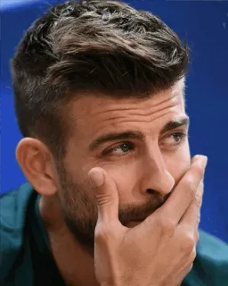 😕 Gerard Piqué футбол, игрок, футбол, мужчина, знаменитость, спорт telegram sticker