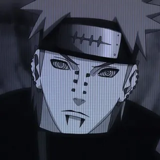 😠 Pain Naruto Anime, Penjahat, Karakter, Akatsuki, Ninja telegram sticker