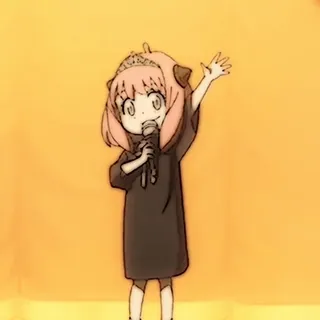 🥜 Anya Forger Spy x Family Anime, Anya Forger, Spy x Family, Cartone animato, Carino, Ragazza whatsapp sticker