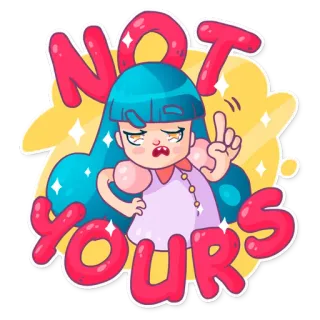 Lady Octo telegram stickers