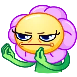 🤌 bunga, emoji, wajah, ekspresi, gestur, meme telegram sticker