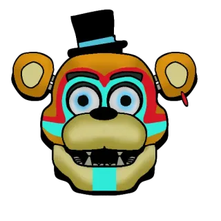 🐻 Glamrock Freddy Five Nights at Freddy's Glamrock Freddy, Five Nights at Freddy's, animatronic, robot, video game character, bear telegram sticker