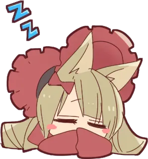 😴 ZZZ schlafend, Anime, Cartoon, Katze, zzz telegram sticker