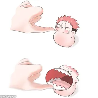 ⚫️ Anime, Kartun, Lucu, Humor, Seni, Ilustrasi, Seni digital telegram sticker