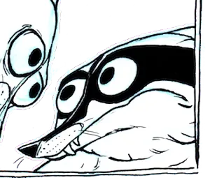 👀 rakun, binatang, kartun, ilustrasi, stiker telegram sticker