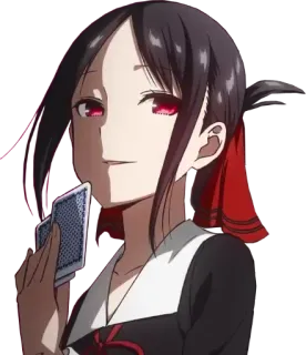 😏 Kaguya Shinomiya Kaguya-sama: Love Is War Аниме, Манга, Kaguya-sama, Love is War, Персонаж, Синомия, Игральные карты telegram sticker