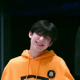 🌽 person, boy, smile, hoodie, portrait, black hair telegram sticker
