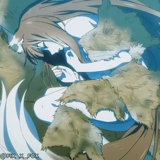 😴 Holo Spice and Wolf @PR_X_FOX whatsapp sticker
